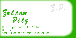 zoltan pilz business card